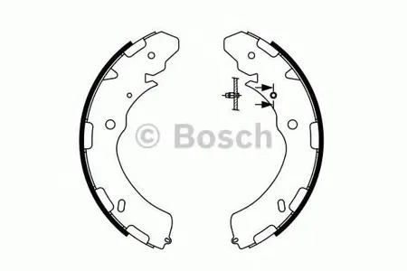 BOSCH 0986487758 Колодки торм.барабанные