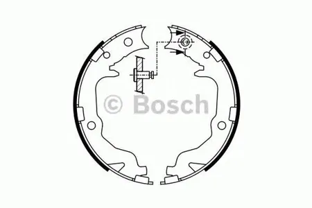 BOSCH 0986487766 Колодки торм.барабанные