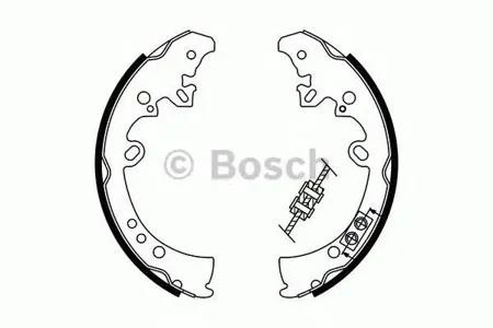BOSCH 0986487787 Колодки торм.барабанные