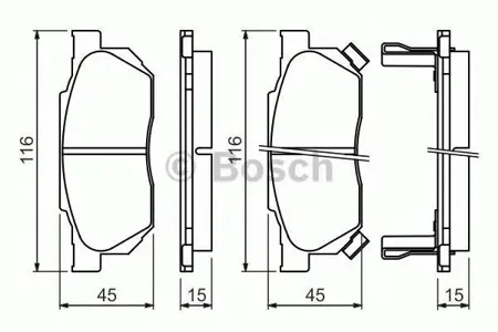 BOSCH 0986490440 Колодки торм.