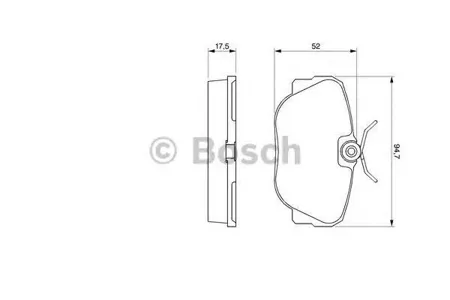 BOSCH 0986491730 Колодки торм.