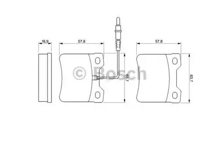 BOSCH 0986494000 Колодки торм.