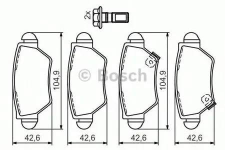 BOSCH 0986494014 Колодки торм.