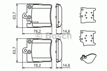 BOSCH 0986494022 Колодки торм.
