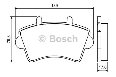 BOSCH 0986494031 Колодки торм.
