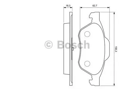 BOSCH 0986494034 Колодки торм.