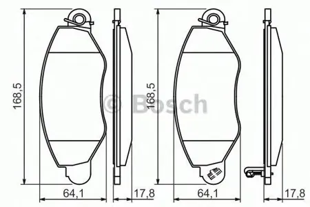 BOSCH 0986494037 Колодки торм.