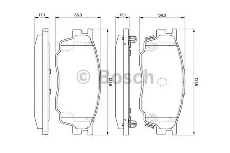 BOSCH 0986494078 Колодки торм.