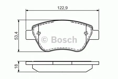 BOSCH 0986494132 Колодки торм.
