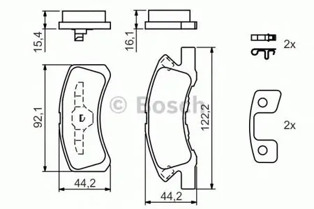BOSCH 0986494134 Колодки торм.