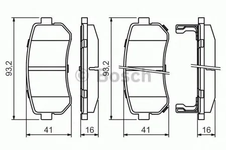 BOSCH 0986494140 Колодки торм.