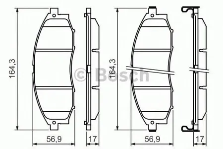 BOSCH 0986494152 Колодки торм.