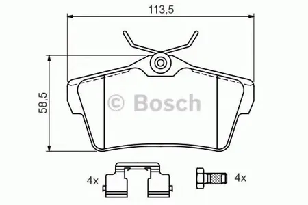BOSCH 0986494192 Колодки торм.
