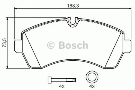 BOSCH 0986494194 Колодки торм.