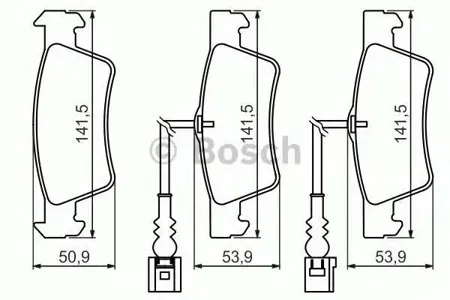 BOSCH 0986494219 0 986 494 219 13.0460-7190.2=1187 02 колодки дисковые з. VW Touareg 3.2/4.2/6.0/2.5TDi/3.0TDi 02>