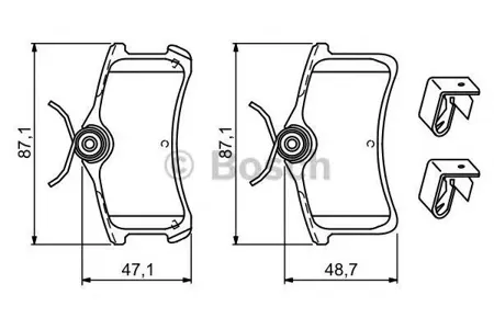BOSCH 0986494274 Колодки торм.