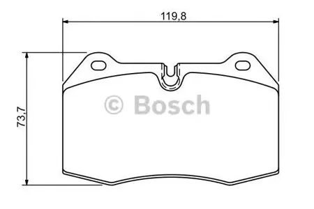BOSCH 0986494282 Колодки торм.пер.