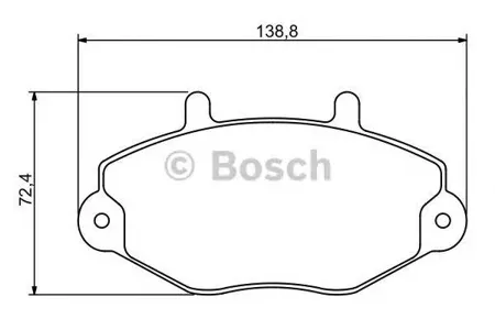 BOSCH 0986494289 0 986 494 289 колодки дисковые передние диск 15 Ford Transit 130/150 2.0i/2.9i/2.5TDi 91-98