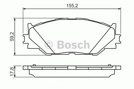 BOSCH 0986494316 Колодки торм.