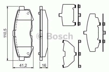 BOSCH 0986494319 Колодки торм.