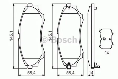 BOSCH 0986494323 Колодки торм.