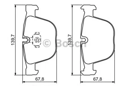 BOSCH 0986494325 Колодки торм.