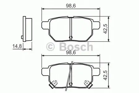 BOSCH 0986494328 Колодки торм.