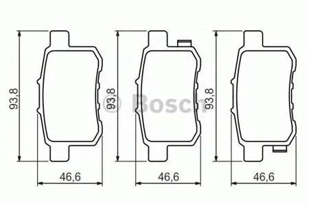 BOSCH 0986494338 Колодки торм.
