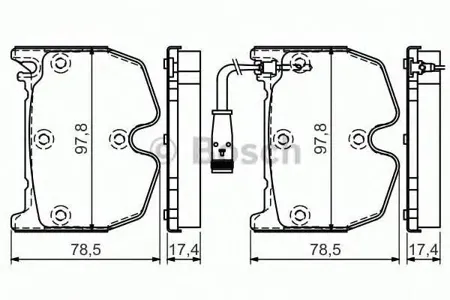 BOSCH 0986494364 Колодки торм.