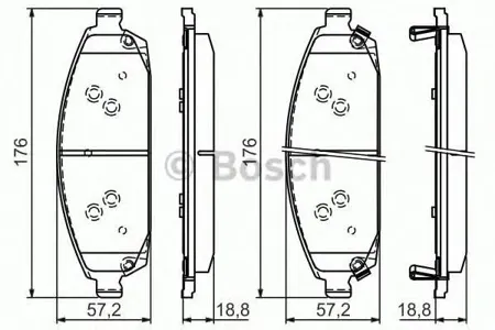BOSCH 0986494370 Колодки торм.