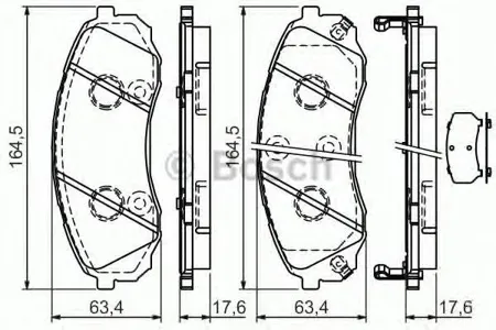 BOSCH 0986494377 Колодки торм.