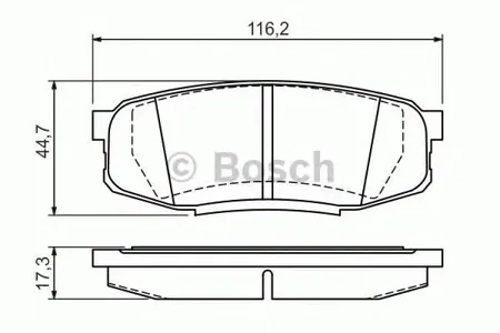 BOSCH 0986494380 Колодки торм.