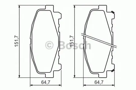 BOSCH 0986494382 Колодки торм.