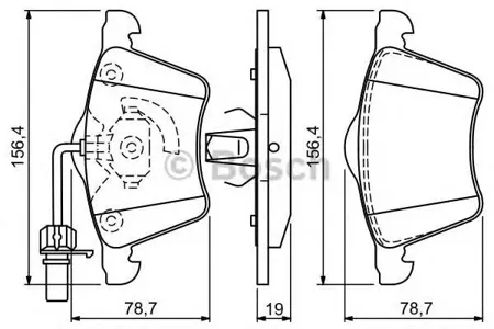 BOSCH 0986494390 Колодки торм.задние
