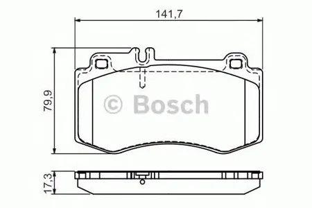 BOSCH 0986494405 Колодки торм.