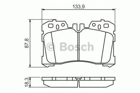 BOSCH 0986494423 Колодки торм.