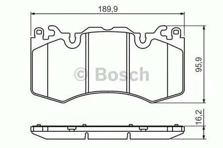 BOSCH 0986494440 Колодки торм.