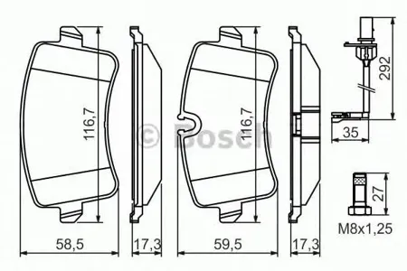 BOSCH 0986494446 Колодки торм.