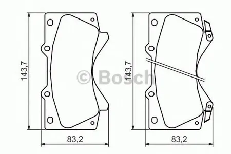 BOSCH 0986494449 Колодки торм.