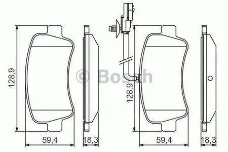 BOSCH 0986494500 Колодки торм.