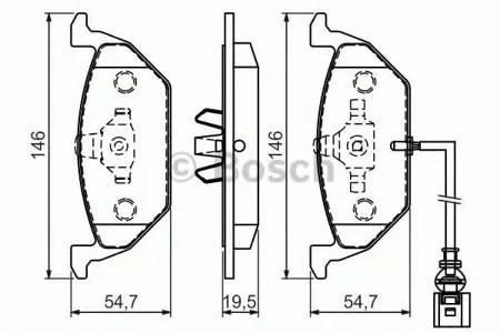 BOSCH 0986494524 Колодки торм.