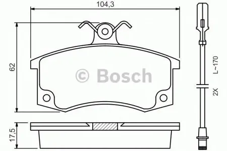 BOSCH 0986494533 Колодки торм.