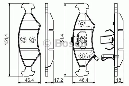BOSCH 0986494547 Колодки торм.