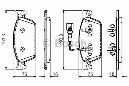 BOSCH 0986494553 Колодки торм.