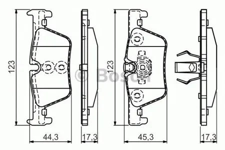 BOSCH 0986494554 Колодки торм.