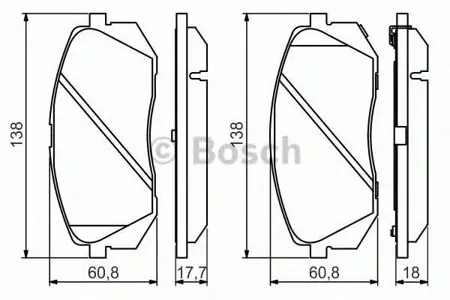 BOSCH 0986494559 Колодки торм.