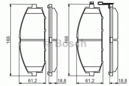 BOSCH 0986494560 Колодки торм.