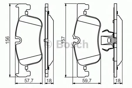 BOSCH 0986494561 Колодки торм.