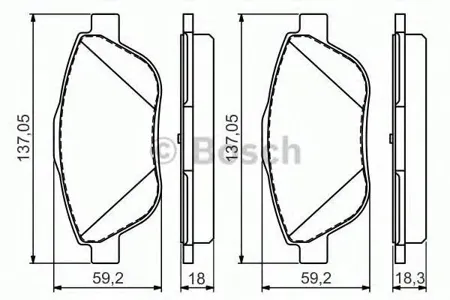 BOSCH 0986494564 Колодки торм.
