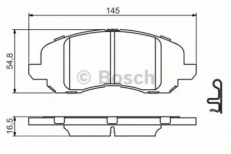 BOSCH 0986494575 Колодки торм.